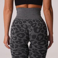 Legging Sport Imprimé Léopard Push Up (Sans Couture) | Yogaova