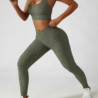 Legging Sport Léopard Taille Haute | Yogaova