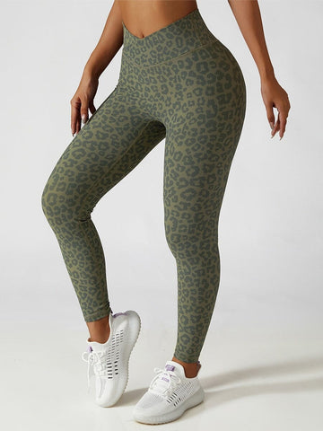 Legging Sport Léopard Taille Haute | Yogaova