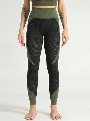 Legging Sport Sans Couture Ceinture Haute | Yogaova