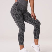 Legging Sport Sans Couture Imprimé Zèbre | Yogaova