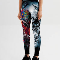 Legging Tête de Mort et Tigre | Yogaova