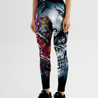 Legging Tête de Mort et Tigre | Yogaova