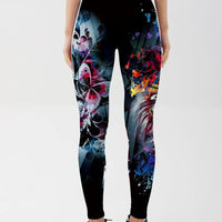 Legging Tête de Mort et Tigre | Yogaova