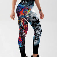 Legging Tête de Mort et Tigre | Yogaova