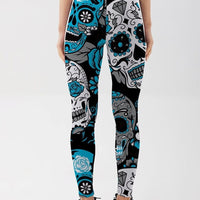 Legging Tête de Mort Mexicaine | Yogaova