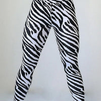 Legging Zèbre Noir et Blanc | Yogaova
