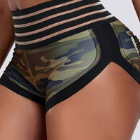 Mini Short Camouflage Push Up Sport | Yogaova