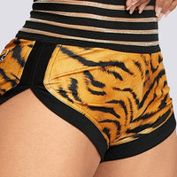 Mini Short Savane Taille Haute Push Up | Yogaova