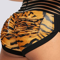 Mini Short Savane Taille Haute Push Up | Yogaova