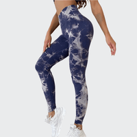Pantalon de Yoga Femme Slim à Motifs Peints