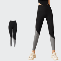 Pantalon de Yoga Femme Slim Bicolore