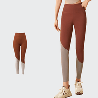 Pantalon de Yoga Femme Slim Bicolore