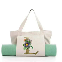Sac de Yoga Inscription Blanche