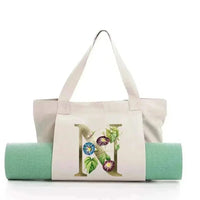 Sac de Yoga Inscription Blanche