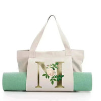 Sac de Yoga Inscription Blanche