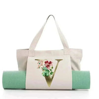 Sac de Yoga Inscription Blanche