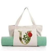 Sac de Yoga Inscription Blanche