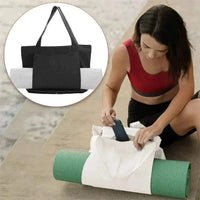 Sac de Yoga Inscription Blanche