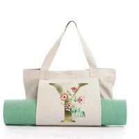 Sac de Yoga Inscription Blanche