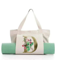 Sac de Yoga Inscription Blanche