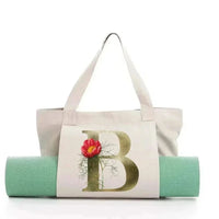 Sac de Yoga Inscription Blanche