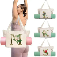 Sac de Yoga Inscription Blanche