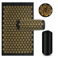 Set Tapis d'Acupression Basique Noir 3 Pièces