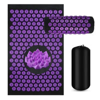 Set Tapis d'Acupression Basique Noir 3 Pièces