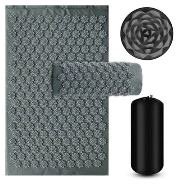 Set Tapis d'Acupression Basique Noir 3 Pièces
