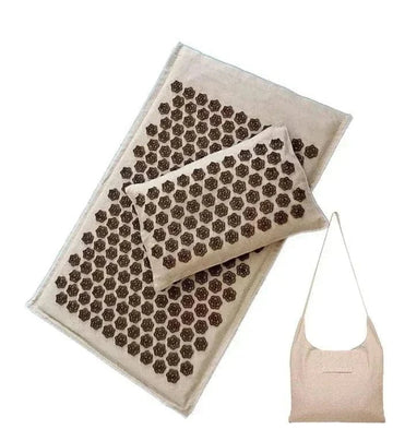 Set Tapis d'Acupression Doré 3 Pièces