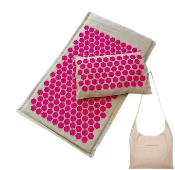 Set Tapis d'Acupression Rose 3 Pièces
