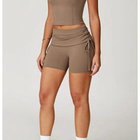 Short Fitness Femme Sculptant – Taille Haute | Yogaova