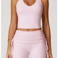 Short Fitness Femme Sculptant – Taille Haute | Yogaova