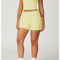 Short Fitness Femme Sculptant – Taille Haute | Yogaova