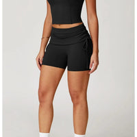 Short Fitness Femme Sculptant – Taille Haute | Yogaova