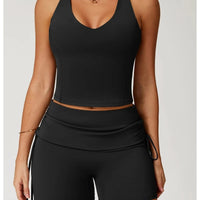 Short Fitness Femme Sculptant – Taille Haute | Yogaova