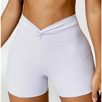Short Sport Moulant Ceinture Plissée - Tendance 2024 | Yogaova