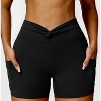 Short Sport Moulant Ceinture Plissée - Tendance 2024 | Yogaova