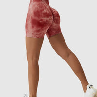 Short Sport Taille Haute Push Up Imprimé | Yogaova