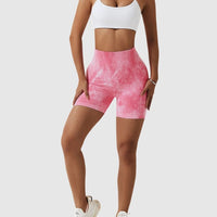Short Sport Taille Haute Push Up Imprimé | Yogaova