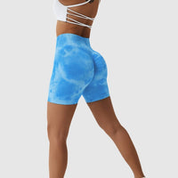Short Sport Taille Haute Push Up Imprimé | Yogaova