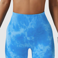 Short Sport Taille Haute Push Up Imprimé | Yogaova