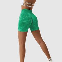 Short Sport Taille Haute Push Up Imprimé | Yogaova