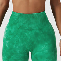 Short Sport Taille Haute Push Up Imprimé | Yogaova