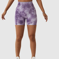 Short Sport Taille Haute Push Up Imprimé | Yogaova