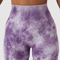 Short Sport Taille Haute Push Up Imprimé | Yogaova