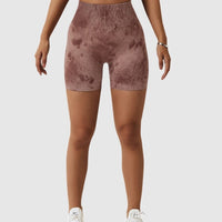 Short Sport Taille Haute Push Up Imprimé | Yogaova