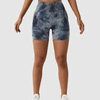 Short Sport Taille Haute Push Up Imprimé | Yogaova