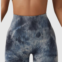 Short Sport Taille Haute Push Up Imprimé | Yogaova